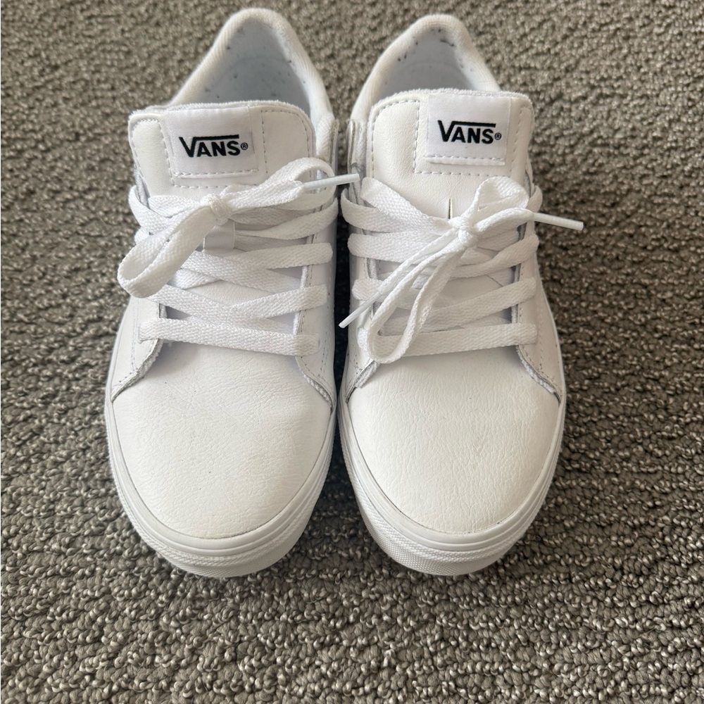 Vans Kids White Sneakers Big Kids size 5